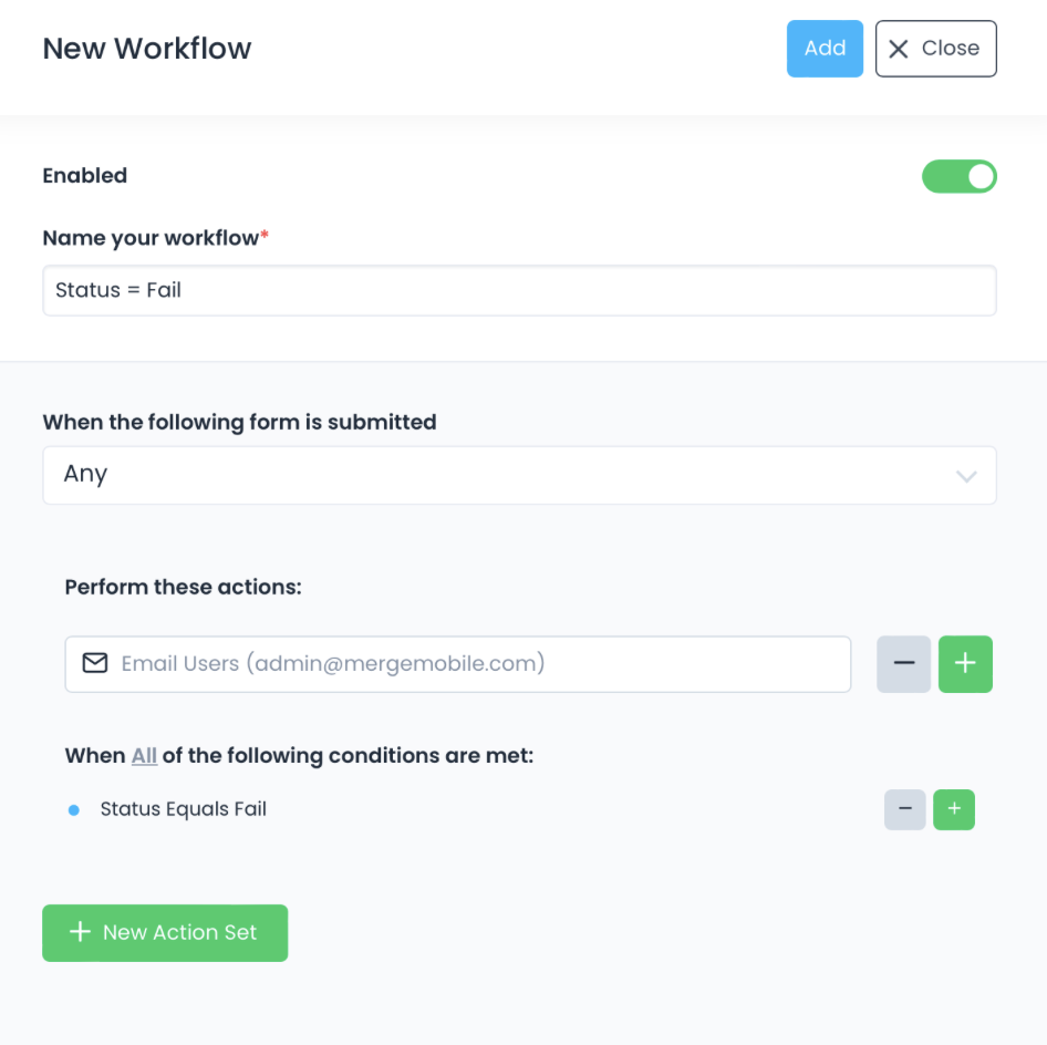 Creating a Workflow Action Based on Form Status – FastField Mobile ...